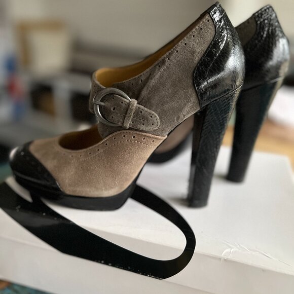 Nine West Vintage Styled Mary Jane Stiletto, Size 7 - Picture 3 of 7